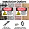 Signmission Stay Clear If Machine Close To Power Lines Danger Sign, Plastic, 10in W x 7in L, 2PK OS-2PACK-DS-P-710-L-1864 - alternate 5